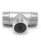 T Shaped Connector G1in Male Thread Stainless Steel Tee Adapter Hardware Pipe Fittings