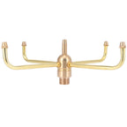 G1/2 Female Thread G3/4 Male Thread 4 Arm Rotate Water Fountain Nozzle Spray Head Sprinkler for Garden Pond