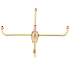 G1/2 Female Thread G3/4 Male Thread 4 Arm Rotate Water Fountain Nozzle Spray Head Sprinkler for Garden Pond