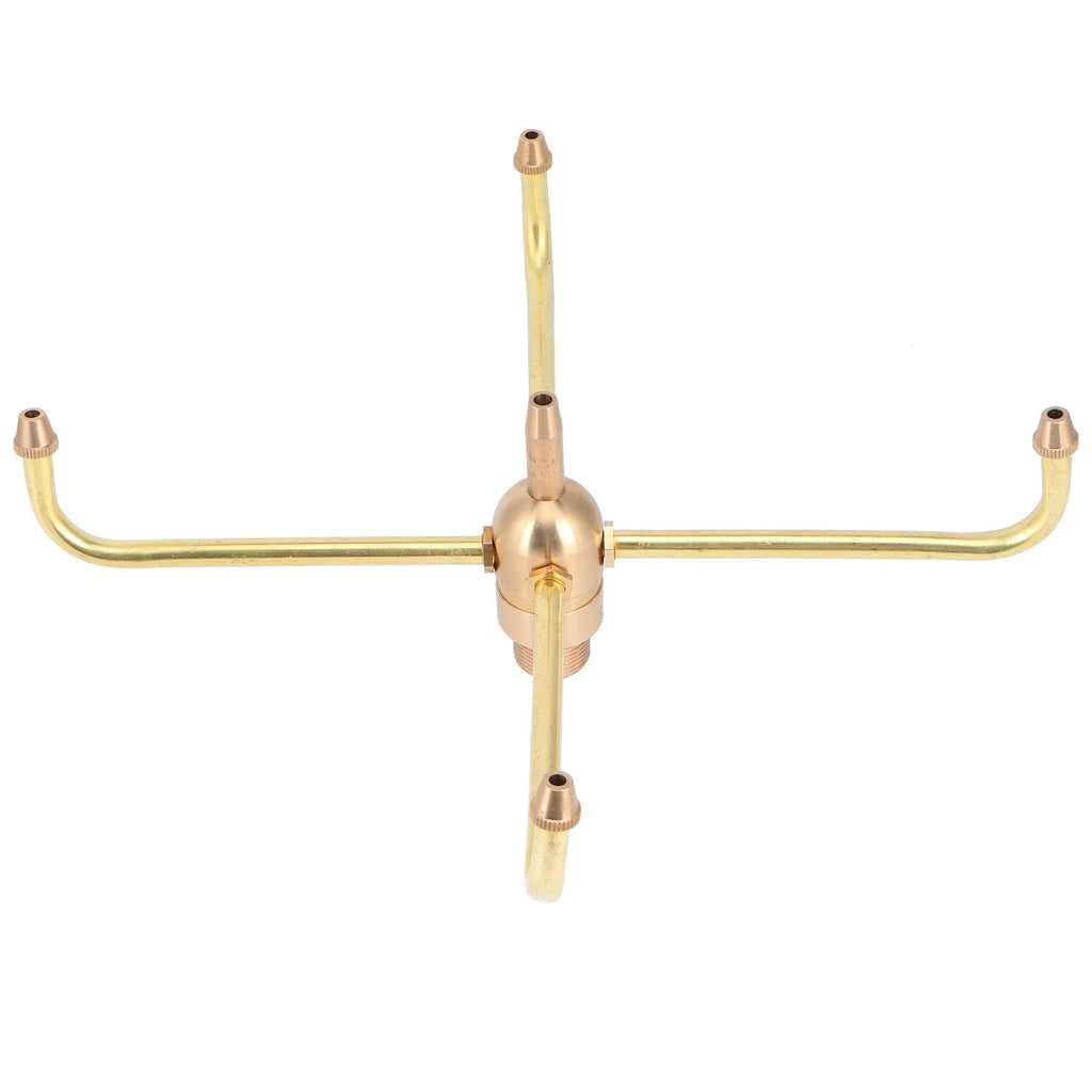 G1/2 Female Thread G3/4 Male Thread 4 Arm Rotate Water Fountain Nozzle Spray Head Sprinkler for Garden Pond