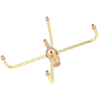 G1/2 Female Thread G3/4 Male Thread 4 Arm Rotate Water Fountain Nozzle Spray Head Sprinkler for Garden Pond