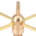 G1/2 Female Thread G3/4 Male Thread 4 Arm Rotate Water Fountain Nozzle Spray Head Sprinkler for Garden Pond