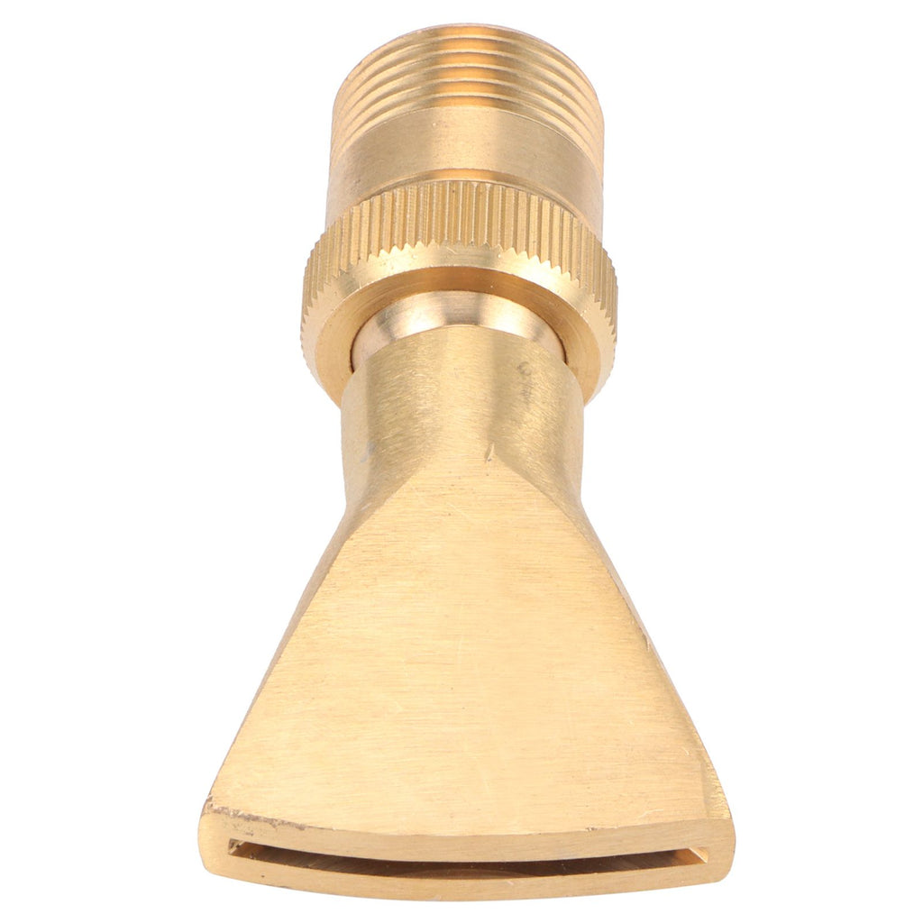 Brass Narrow Fan Jet Water Fountain Nozzle Spray Head Adjustable Pond Sprinkler(G1/2 Female Thread G3/4 Male Thread )