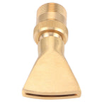 Brass Narrow Fan Jet Water Fountain Nozzle Spray Head Adjustable Pond Sprinkler(G1/2 Female Thread G3/4 Male Thread )