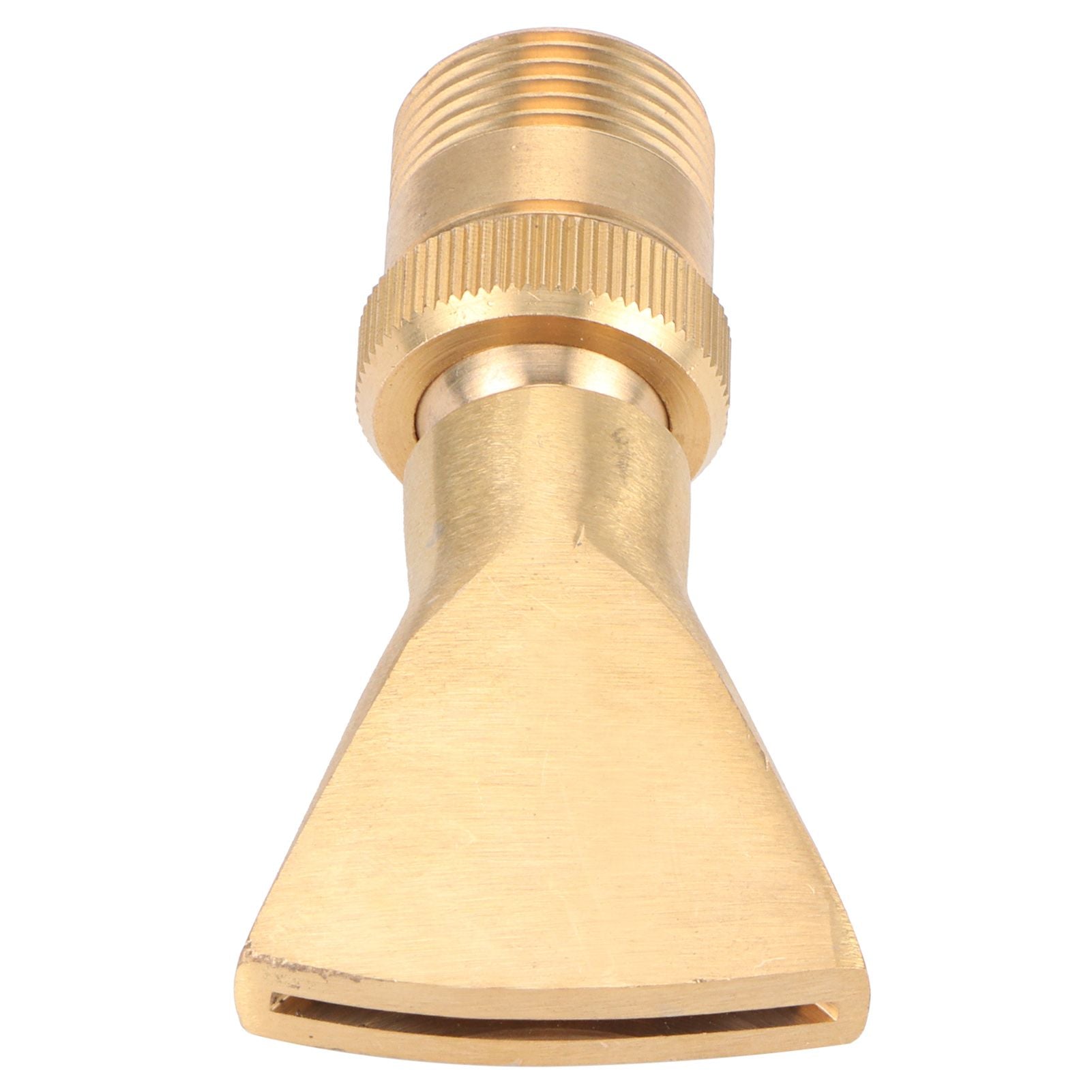 Brass Narrow Fan Jet Water Fountain Nozzle Spray Head Adjustable Pond Sprinkler(G1/2 Female Thread G3/4 Male Thread )