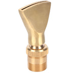 Brass Narrow Fan Jet Water Fountain Nozzle Spray Head Adjustable Pond Sprinkler(G1/2 Female Thread G3/4 Male Thread )