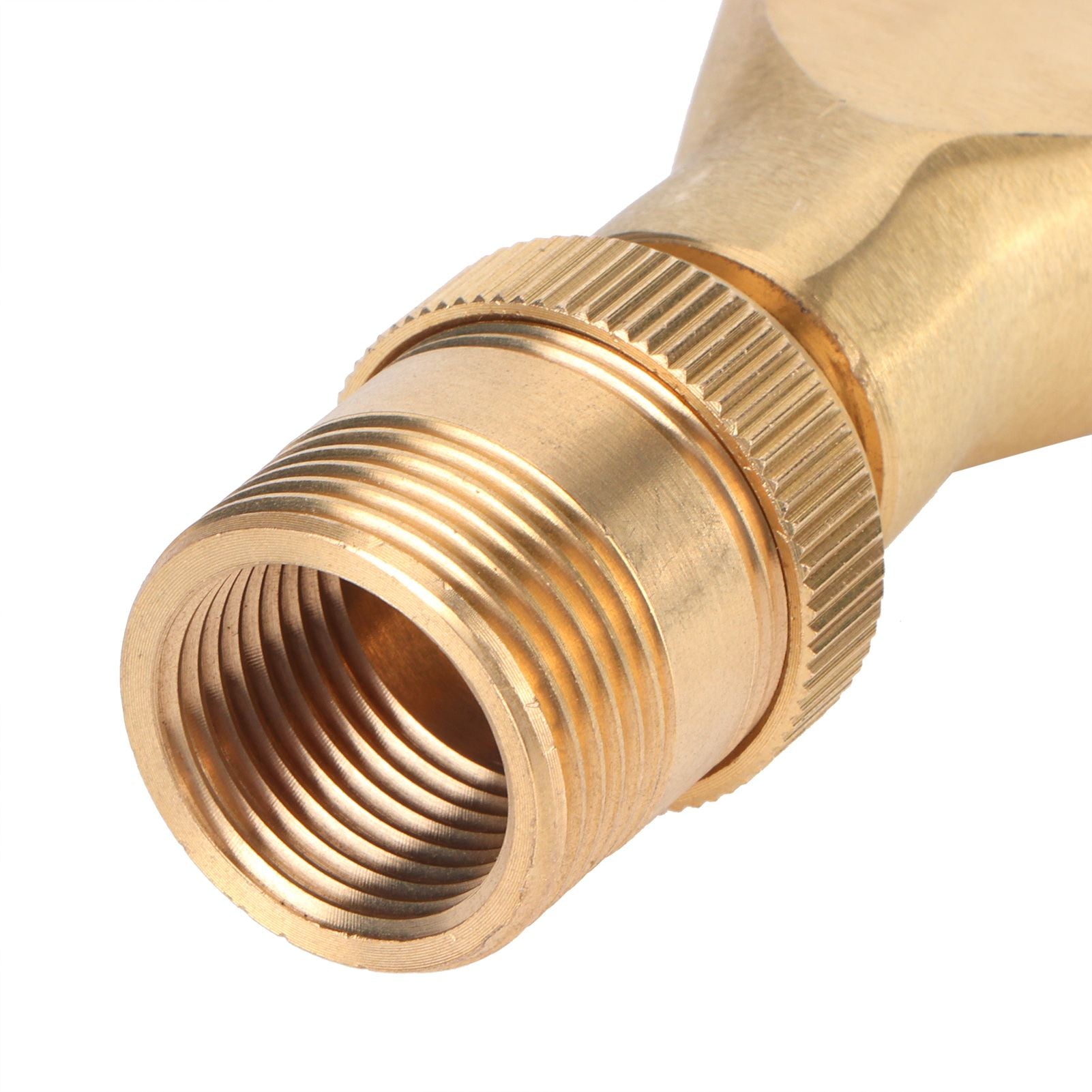 Brass Narrow Fan Jet Water Fountain Nozzle Spray Head Adjustable Pond Sprinkler(G1/2 Female Thread G3/4 Male Thread )