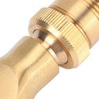 Brass Narrow Fan Jet Water Fountain Nozzle Spray Head Adjustable Pond Sprinkler(G1/2 Female Thread G3/4 Male Thread )