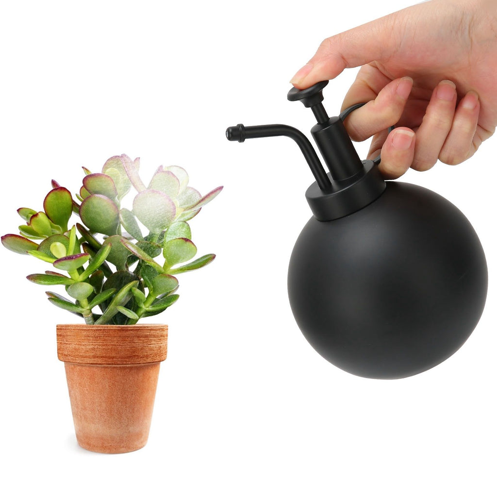 500ml Watering Pot Vintage Hand Press Spray Bottle Garden Balcony Accessory Black