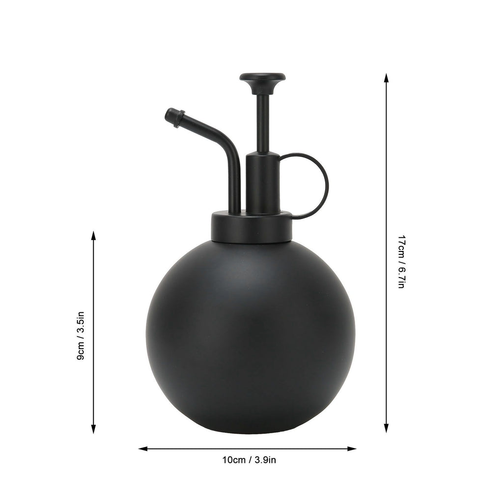 500ml Watering Pot Vintage Hand Press Spray Bottle Garden Balcony Accessory Black