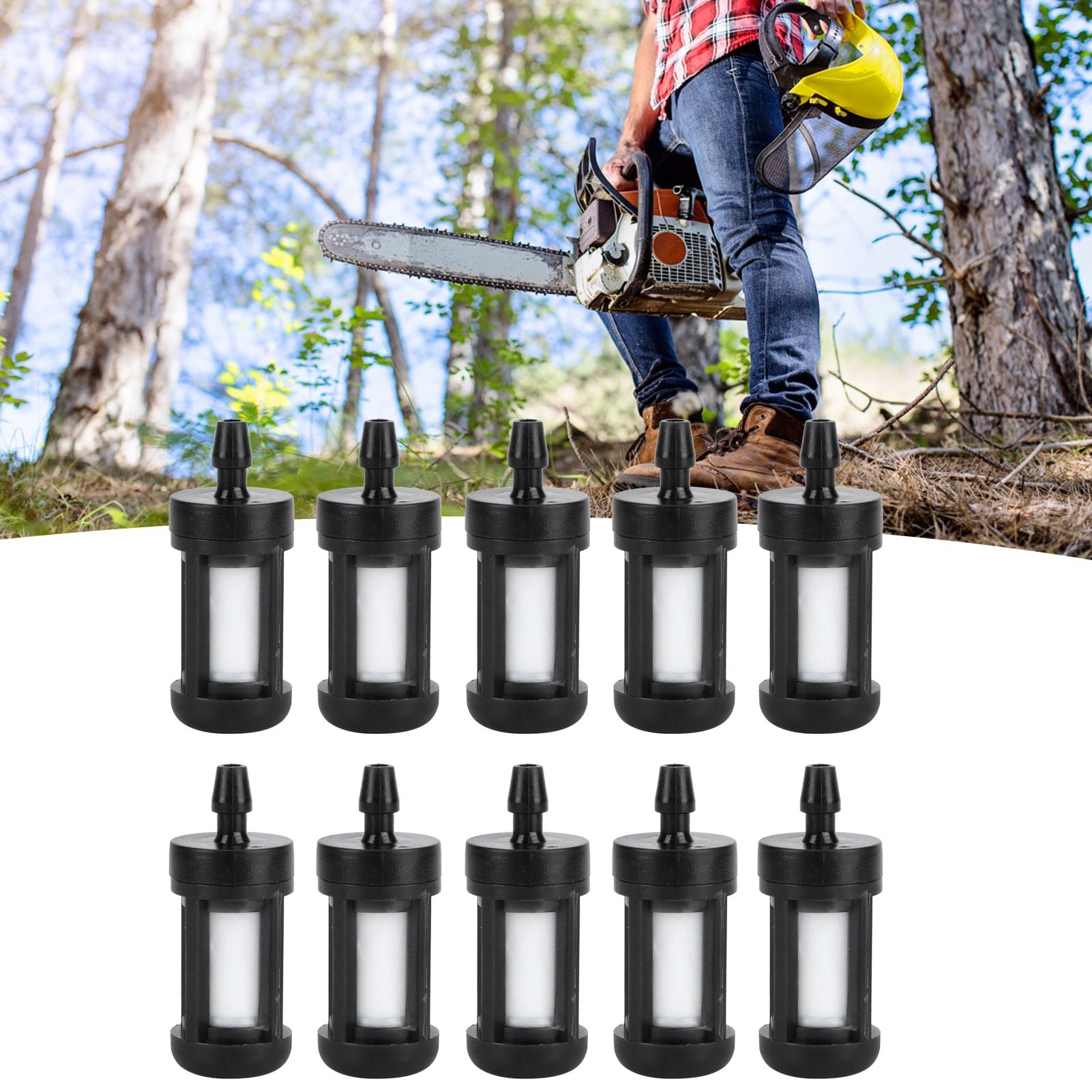 10Pcs Fuel Filter Fit for Stihl 0000‑350‑3502 FS38 FS46 FS55 FS55R FS55RC Chainsaw