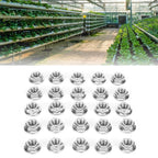 25Pcs Flange Nut Corrosion Resistant Stainless Steel Nuts Greenhouse Supplies AccessoriesM6