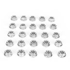 25Pcs Flange Nut Corrosion Resistant Stainless Steel Nuts Greenhouse Supplies AccessoriesM8