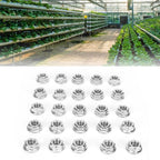 25Pcs Flange Nut Corrosion Resistant Stainless Steel Nuts Greenhouse Supplies AccessoriesM8