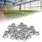 25Pcs Flange Nut Corrosion Resistant Stainless Steel Nuts Greenhouse Supplies AccessoriesM8