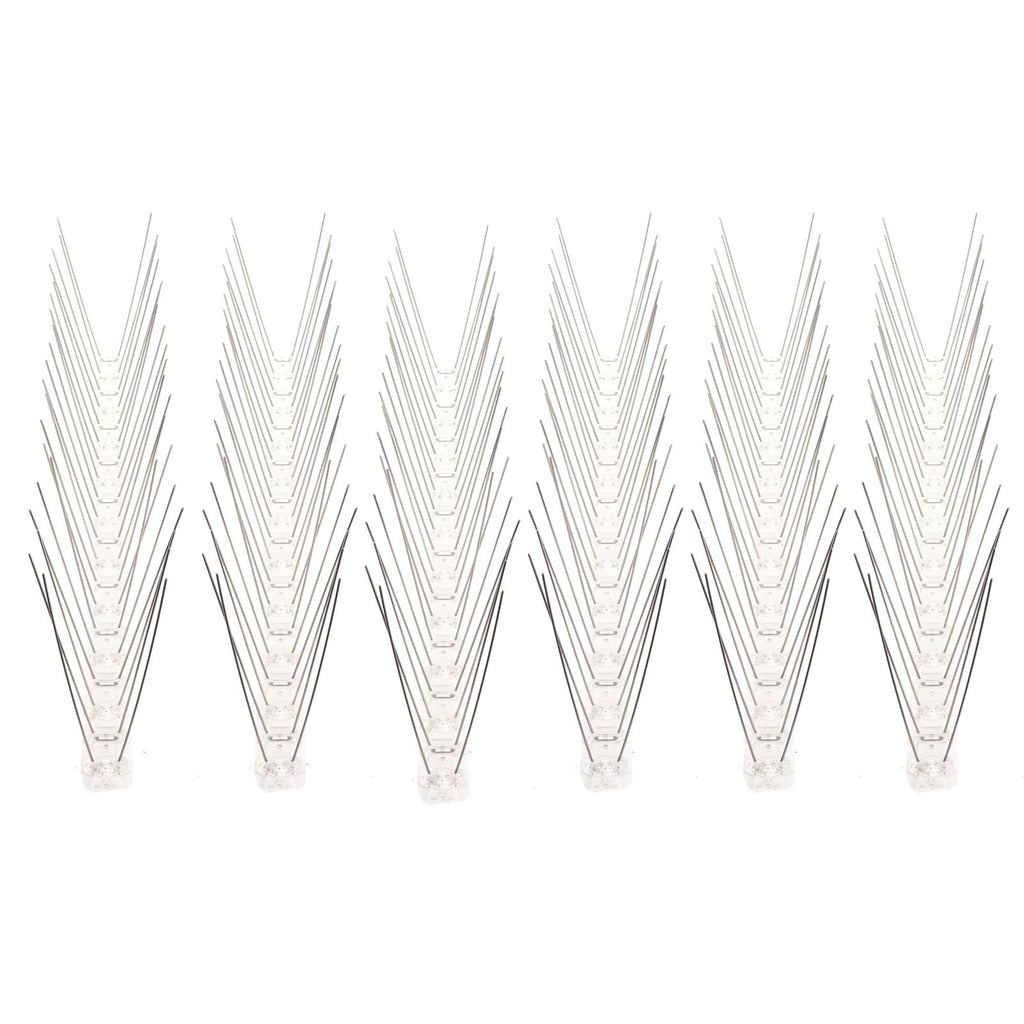 6Pcs Anti Bird Spike Stainless Steel Outdoor Birds Pigeons Repellent Tool Fence Wall Accessory