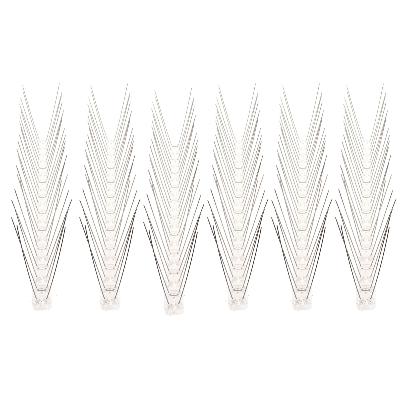 6Pcs Anti Bird Spike Stainless Steel Outdoor Birds Pigeons Repellent Tool Fence Wall Accessory