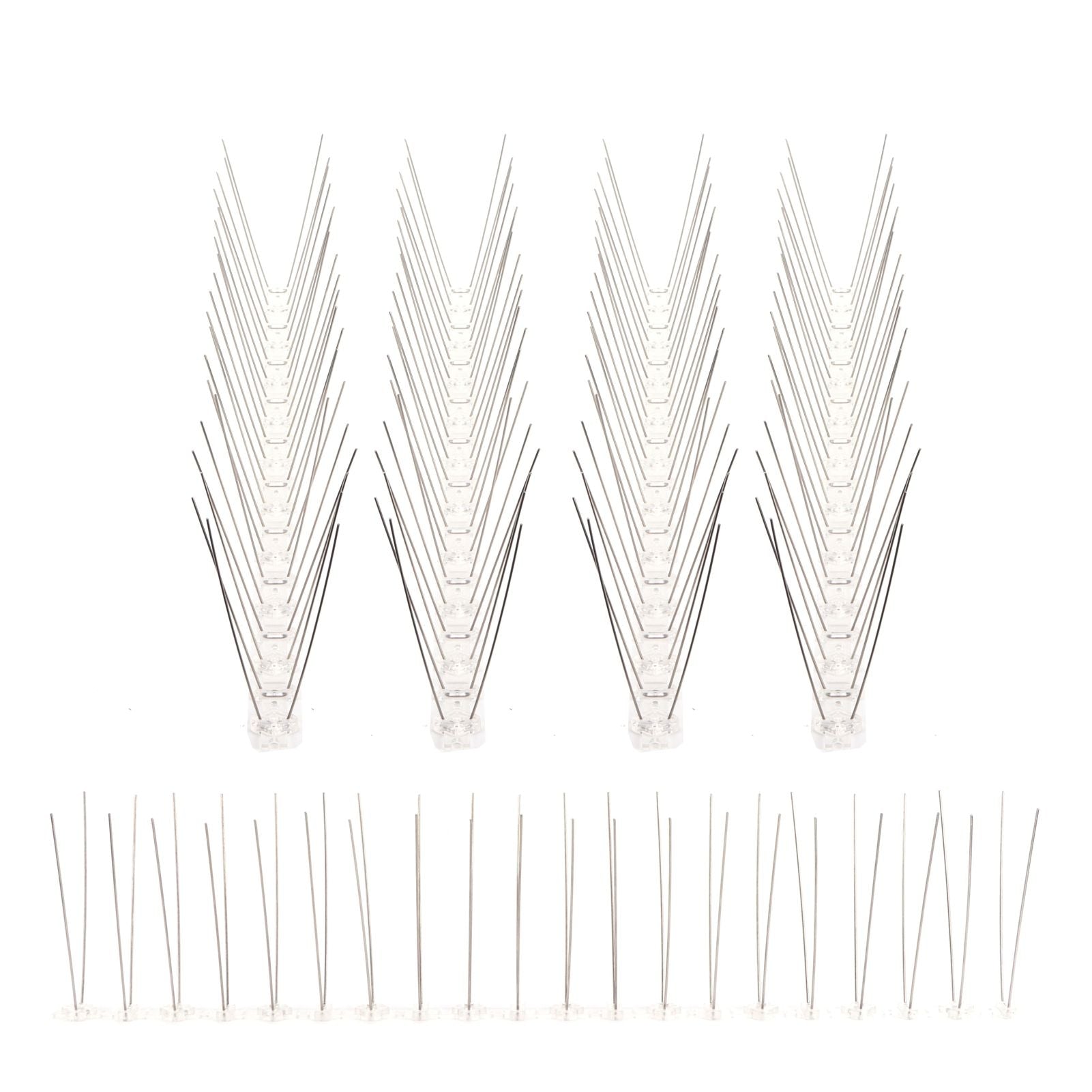 6Pcs Anti Bird Spike Stainless Steel Outdoor Birds Pigeons Repellent Tool Fence Wall Accessory