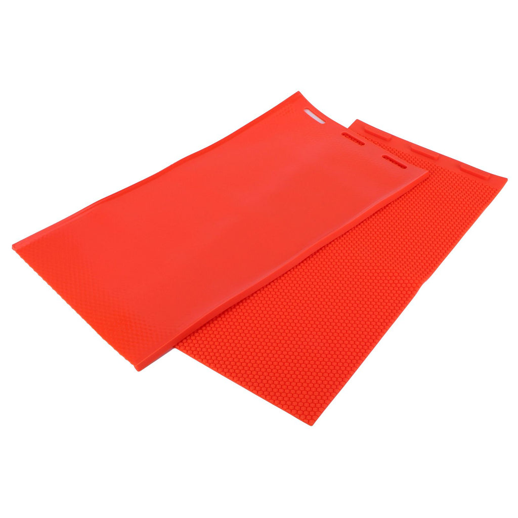 2Pcs 5.4mm Beeswax Sheet DIY Rubber Comb Foundation Press Mold Beekeeping Accessory Red