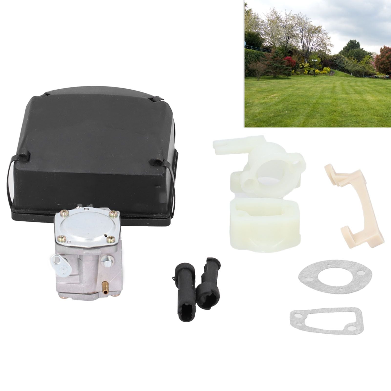 Carburetor Intake with Air Filter Cover Assembly Fit for Husqvarna 268 272 272XP Chainsaw