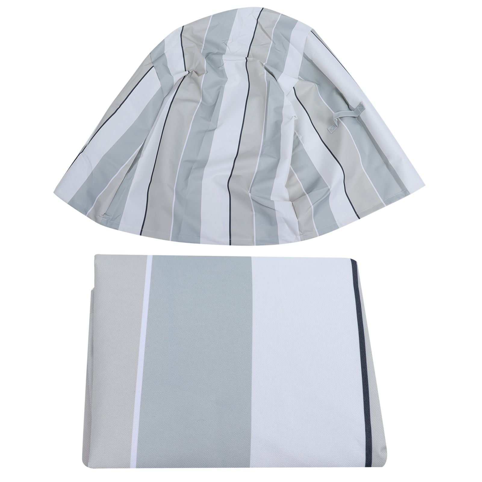 Water Resistant Chair Cover Indoor Outdoor Garden Patio Furniture Dust Cover ProtectorStripe 85x94x68.5x91.5cm