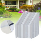 Water Resistant Chair Cover Indoor Outdoor Garden Patio Furniture Dust Cover ProtectorStripe 85x94x68.5x91.5cm