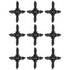 50PCS 4/7 4-Way Hose Connector Cross Fitting Irrigation Tubing Connector Fitting