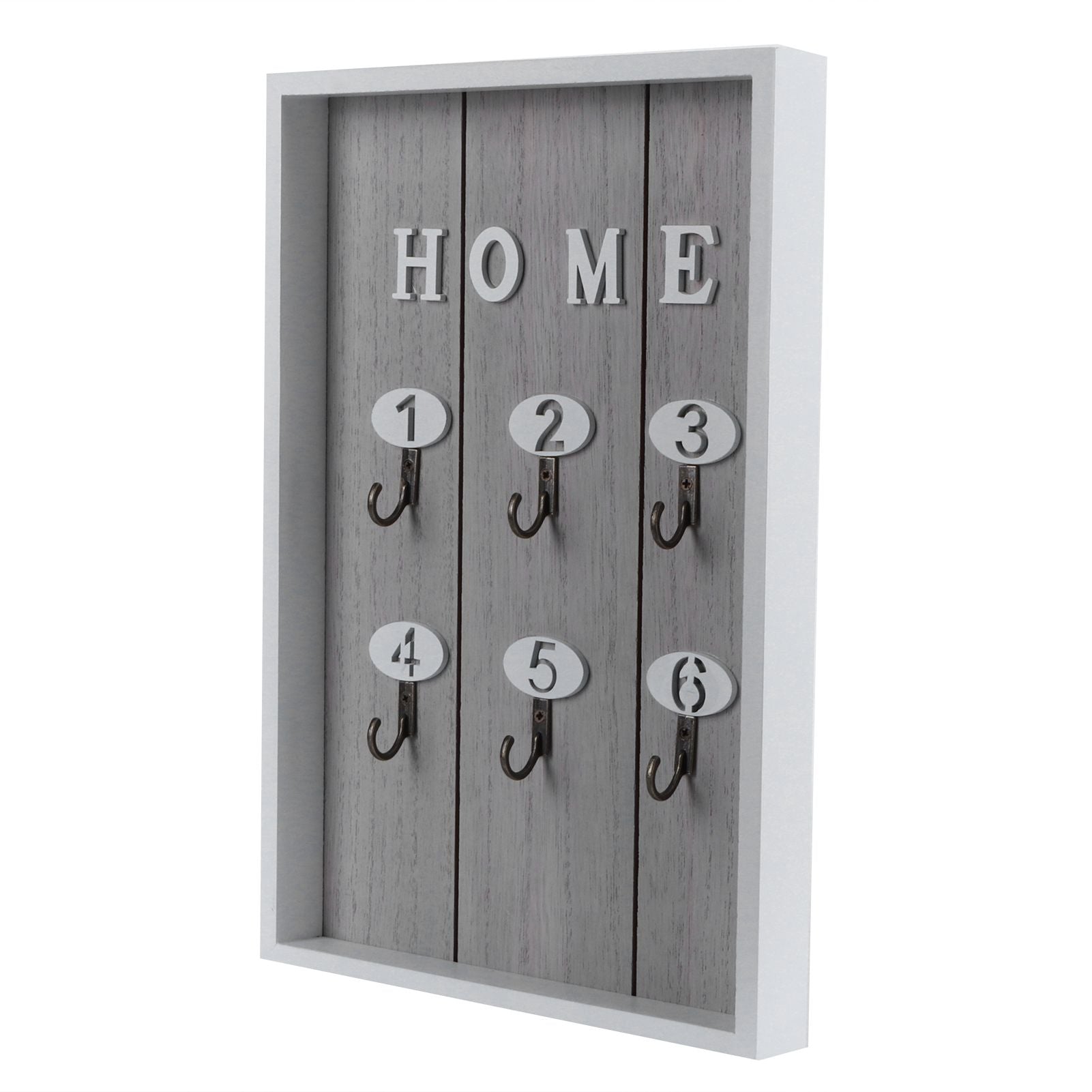 WallMounted Key Rack Wooden Key Organizer Hanger Decorative Key Hanging Holder Decor(C )
