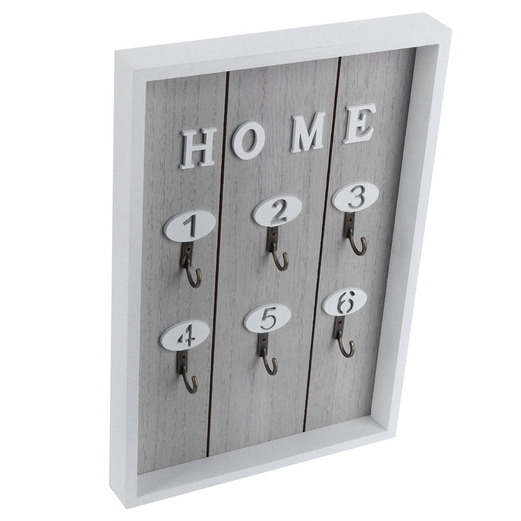 WallMounted Key Rack Wooden Key Organizer Hanger Decorative Key Hanging Holder Decor(C )