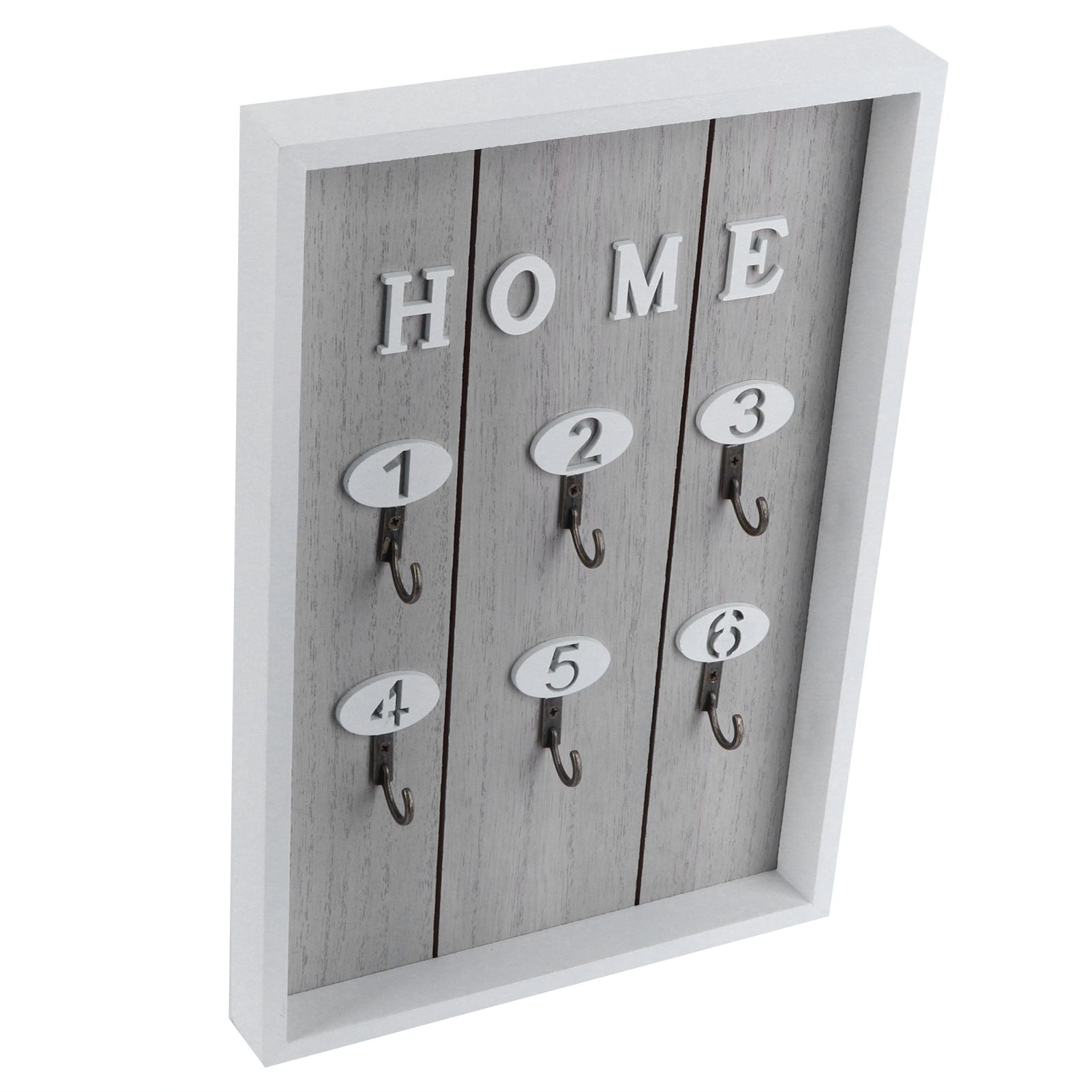 WallMounted Key Rack Wooden Key Organizer Hanger Decorative Key Hanging Holder Decor(C )