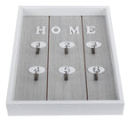 WallMounted Key Rack Wooden Key Organizer Hanger Decorative Key Hanging Holder Decor(C )
