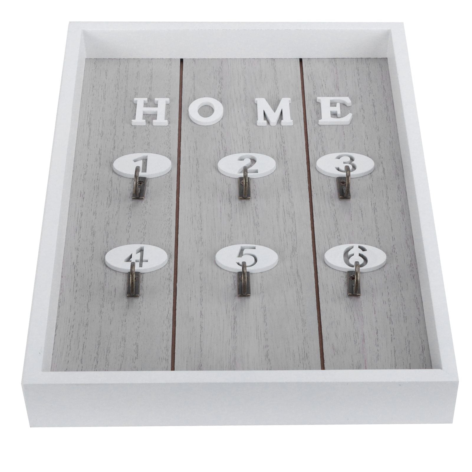 WallMounted Key Rack Wooden Key Organizer Hanger Decorative Key Hanging Holder Decor(C )