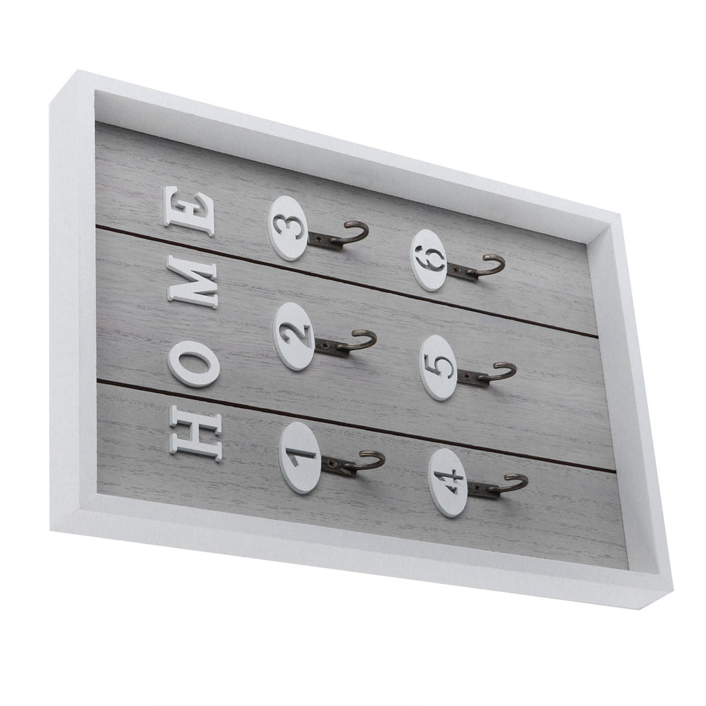 WallMounted Key Rack Wooden Key Organizer Hanger Decorative Key Hanging Holder Decor(C )