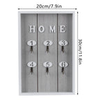 WallMounted Key Rack Wooden Key Organizer Hanger Decorative Key Hanging Holder Decor(C )