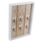 WallMounted Key Rack Wooden Key Organizer Hanger Decorative Key Hanging Holder Decor(D )