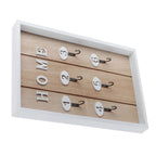 WallMounted Key Rack Wooden Key Organizer Hanger Decorative Key Hanging Holder Decor(D )