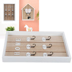 WallMounted Key Rack Wooden Key Organizer Hanger Decorative Key Hanging Holder Decor(D )