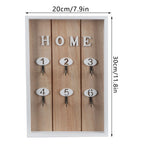 WallMounted Key Rack Wooden Key Organizer Hanger Decorative Key Hanging Holder Decor(D )