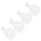 4PCS 250ml Clear Plastic Pump Bottles Foaming Soap Dispenser Refillable Foam Bottle Travel Use