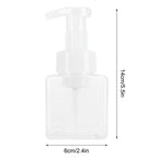 4PCS 250ml Clear Plastic Pump Bottles Foaming Soap Dispenser Refillable Foam Bottle Travel Use