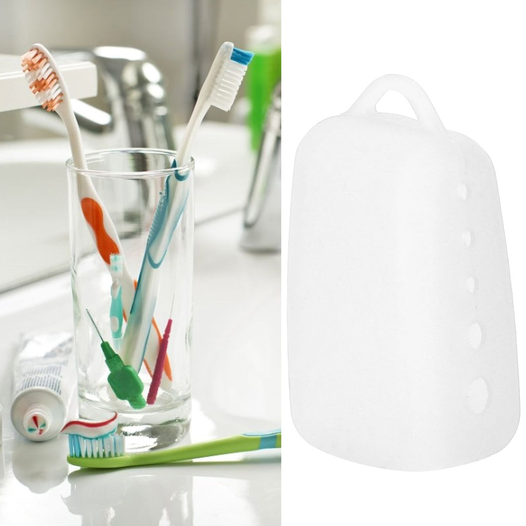 Silicone Toothbrush Head Cover Electric Toothbrush Protective Cap for Home Travel CampingWhite
