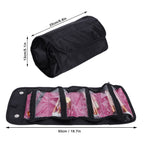 Fashion Travel Cosmetic Bag Multifunctional Makeup Storage Organizer for Storing CosmeticsBlack