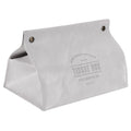 PU Leather Originality Tissue Box Desktop Tissue Organizer for Bedroom Living RoomGray