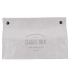 PU Leather Originality Tissue Box Desktop Tissue Organizer for Bedroom Living RoomGray