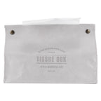 PU Leather Originality Tissue Box Desktop Tissue Organizer for Bedroom Living RoomGray