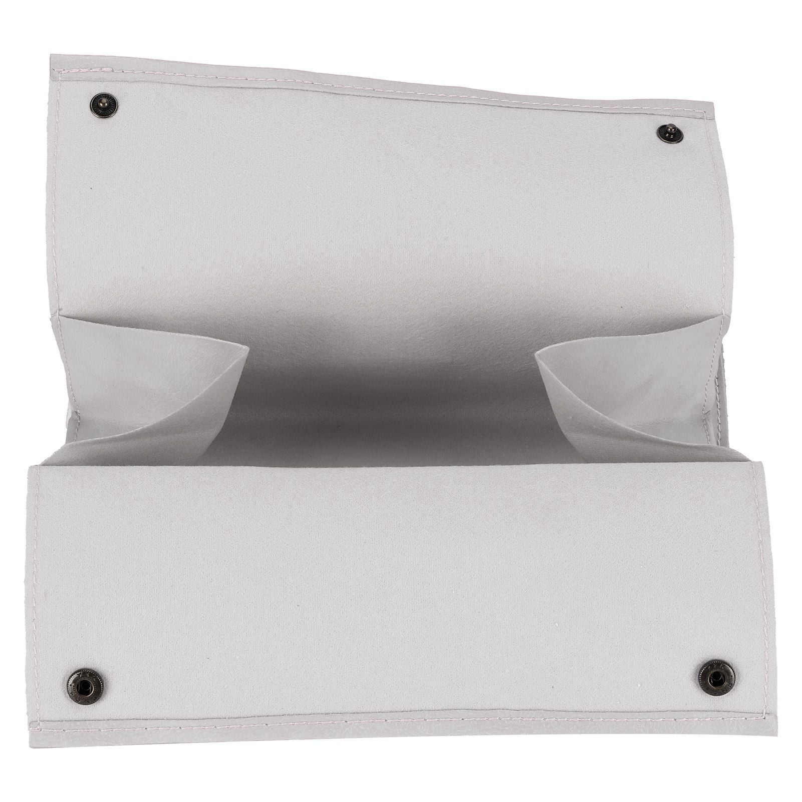 PU Leather Originality Tissue Box Desktop Tissue Organizer for Bedroom Living RoomGray