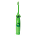 Children Electric Toothbrush Cartoon Pattern Waterproof Teeth Cleaning Brush Gift for KidsGreen