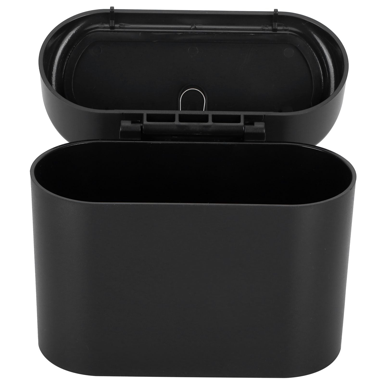Car Trash Can Portable Hanging Garbage Waste Bin with Lid Vehicle Interior Accessory Black