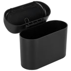Car Trash Can Portable Hanging Garbage Waste Bin with Lid Vehicle Interior Accessory Black