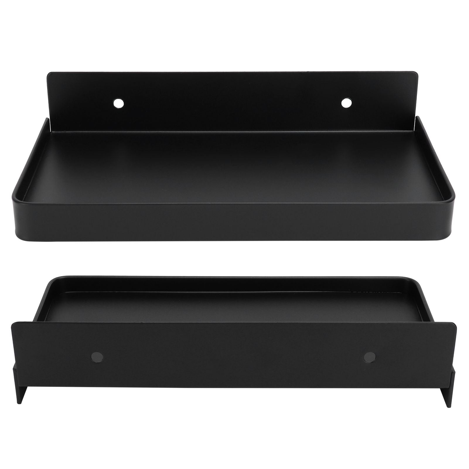 Bathroom Phone Holder Wall Mounted Thick Phone Storage Shelf Toilet Accessory 185x90mmBlack